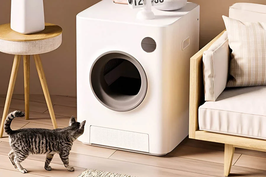 self clean cat litter box